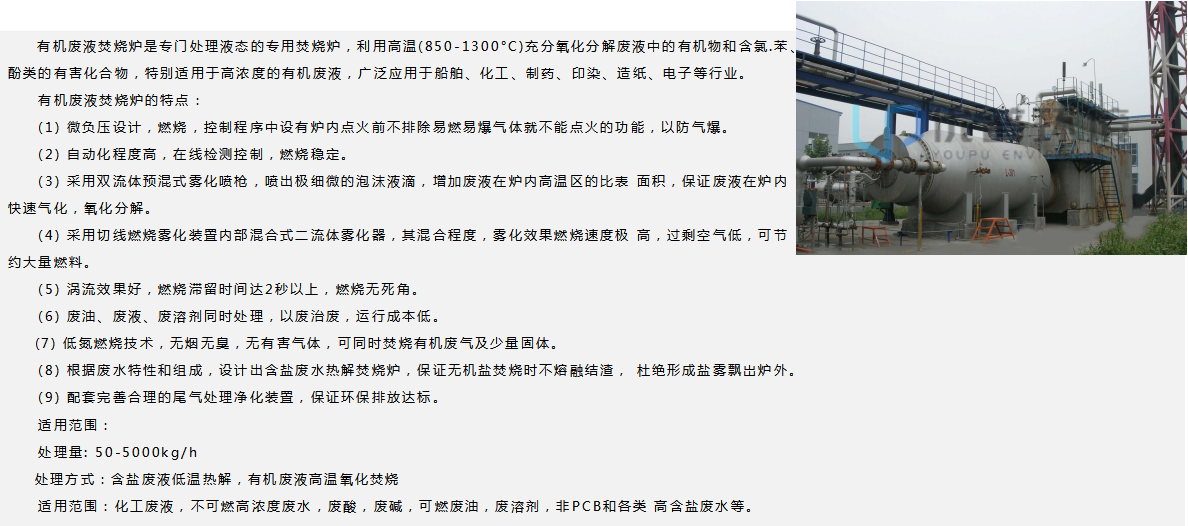 有机废液焚烧炉(图1)